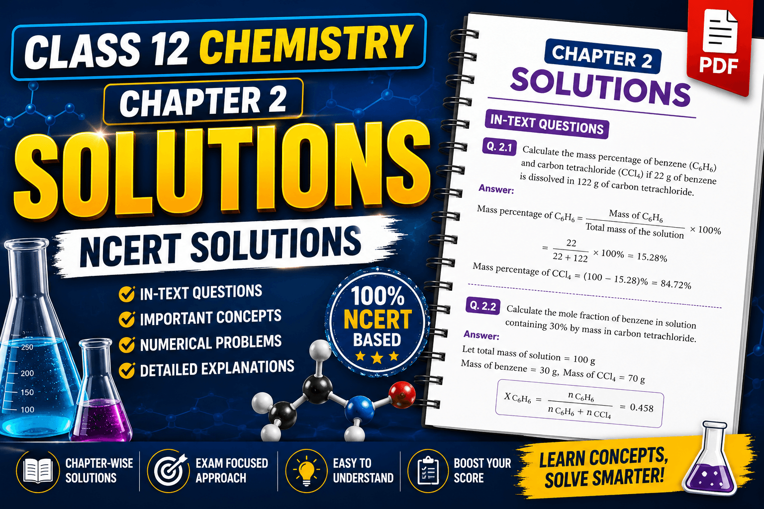 NCERT Solutions | Class 12 Chemistry Chapter 2 - Solutions